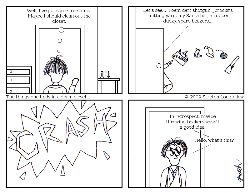 The Things One Finds In A Dorm Closet