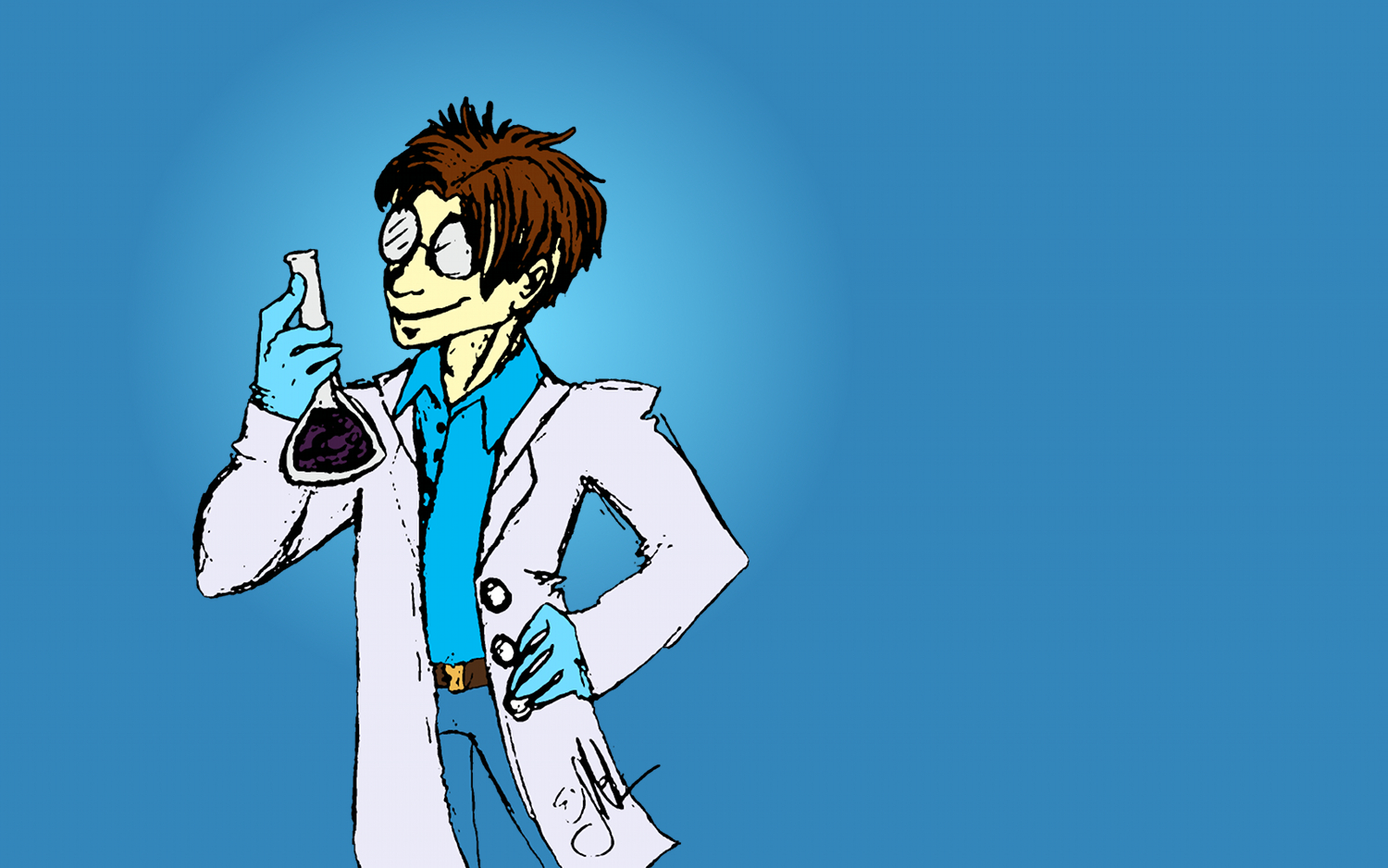 Fanart by Louis: Percy with Beaker
