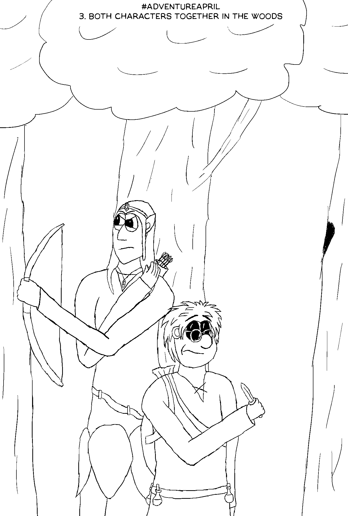 AA3: Both Characters Together in the Woods