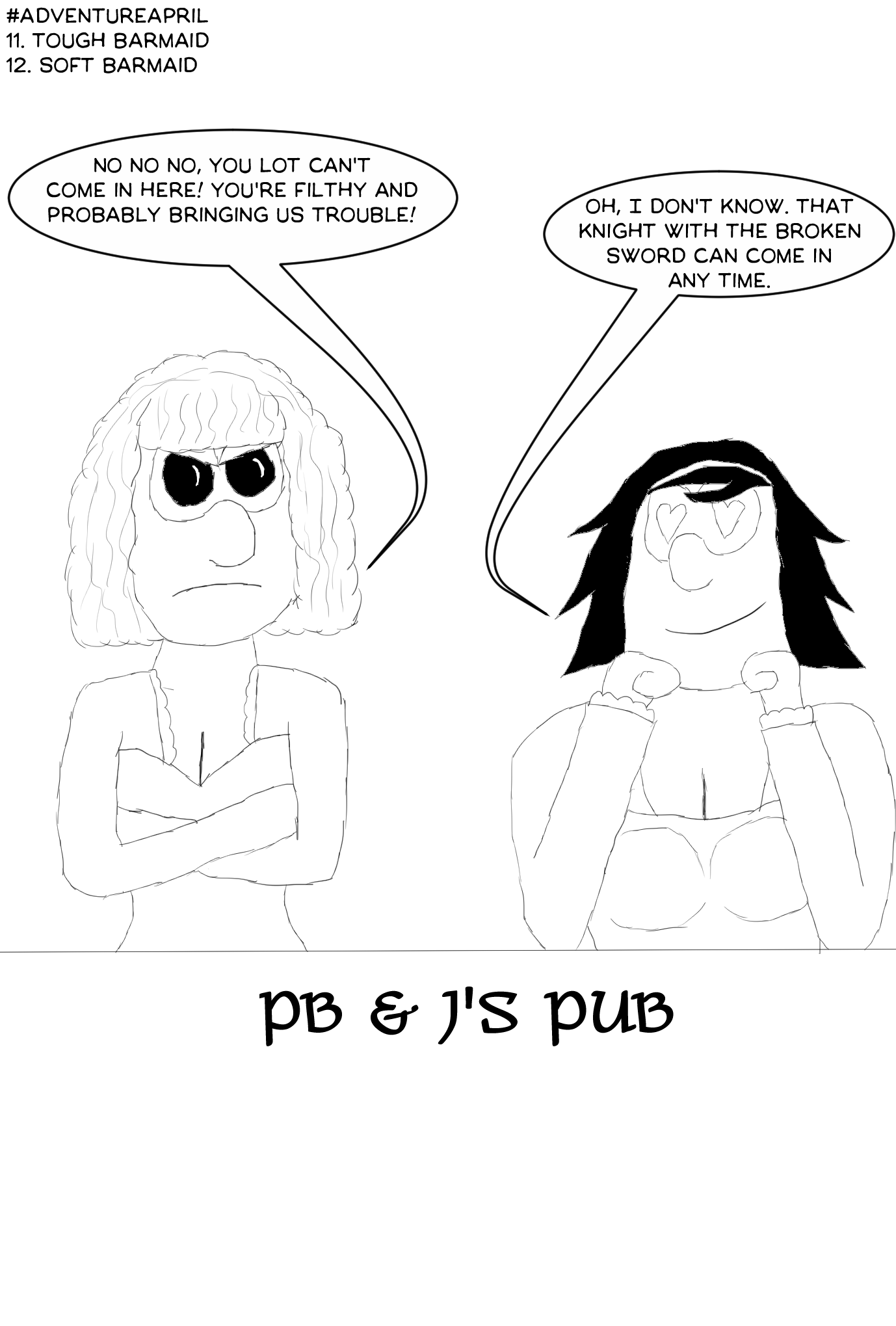 AA11: Tough Barmaid/AA12: Soft Barmaid