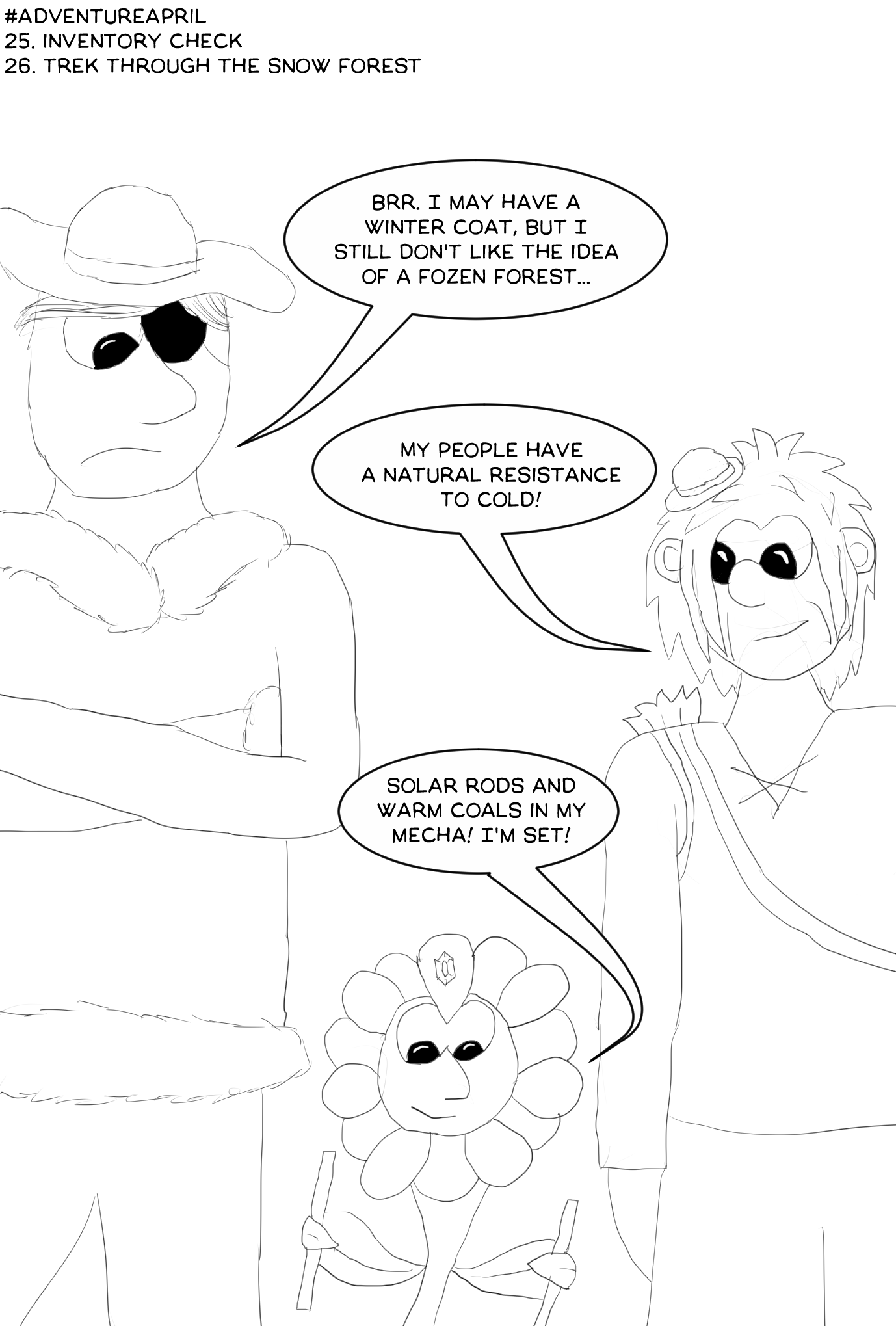 AA25: Inventory Check/AA26: Trek Through the Snow Forest